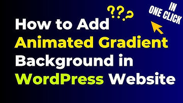 animated gradient background elementor || animated background free elementor