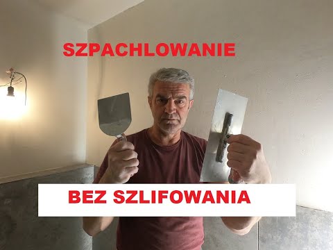 Szpachlowanie na mokro bez szlifowania