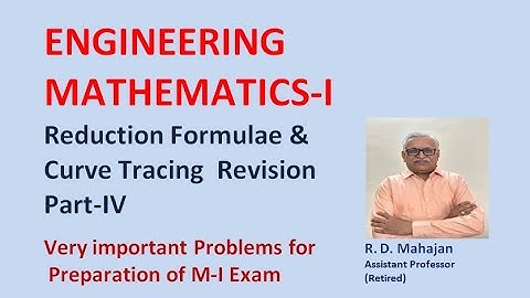 Curve Tracing (Polar Type) Revision(Part-4)I Engineering Mathematics -I
