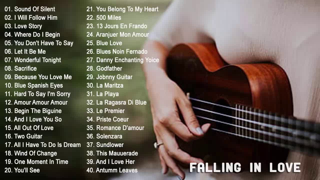 Top 50 Romantic Guitar Instrumental Music The Very Best Of Sax, Piano