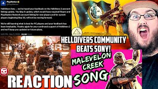 HELLDIVERS COMMUNITY BEATS SONY!!! + HELLDIVERS RAP by JT Music & 2 HELLDIVERS 2 ROCK SONGS REACTION