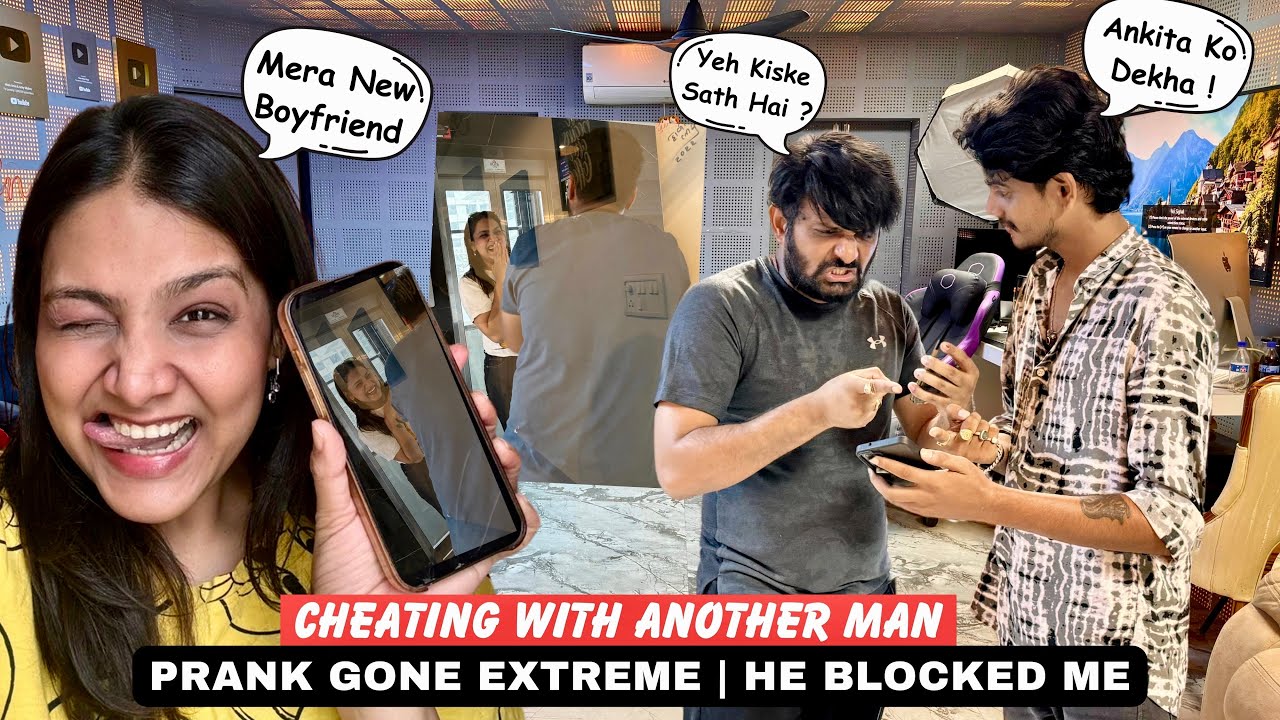 CHEATING WITH OTHER BOY PRANK ON BOYFRIEND | He Got Super Angry & Blocked Me