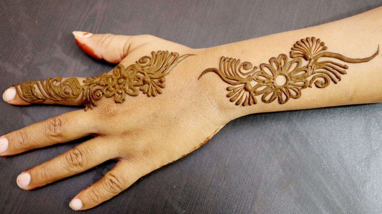 Easy Mehndi Designs For Hands | Latest Henna for Hand |Floral Design ...