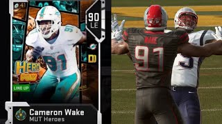 MUT Heroes Cameron Wake Player Review Madden 19 Ultimate Team Gameplay