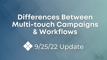 Multi touch vs Workflows - Q3 Striven Release