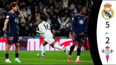 ملخص مباراة ريال مدريد و سيلتا فيغو ( 5 - 2 ) | كأس ملك إسبانيا 🏆