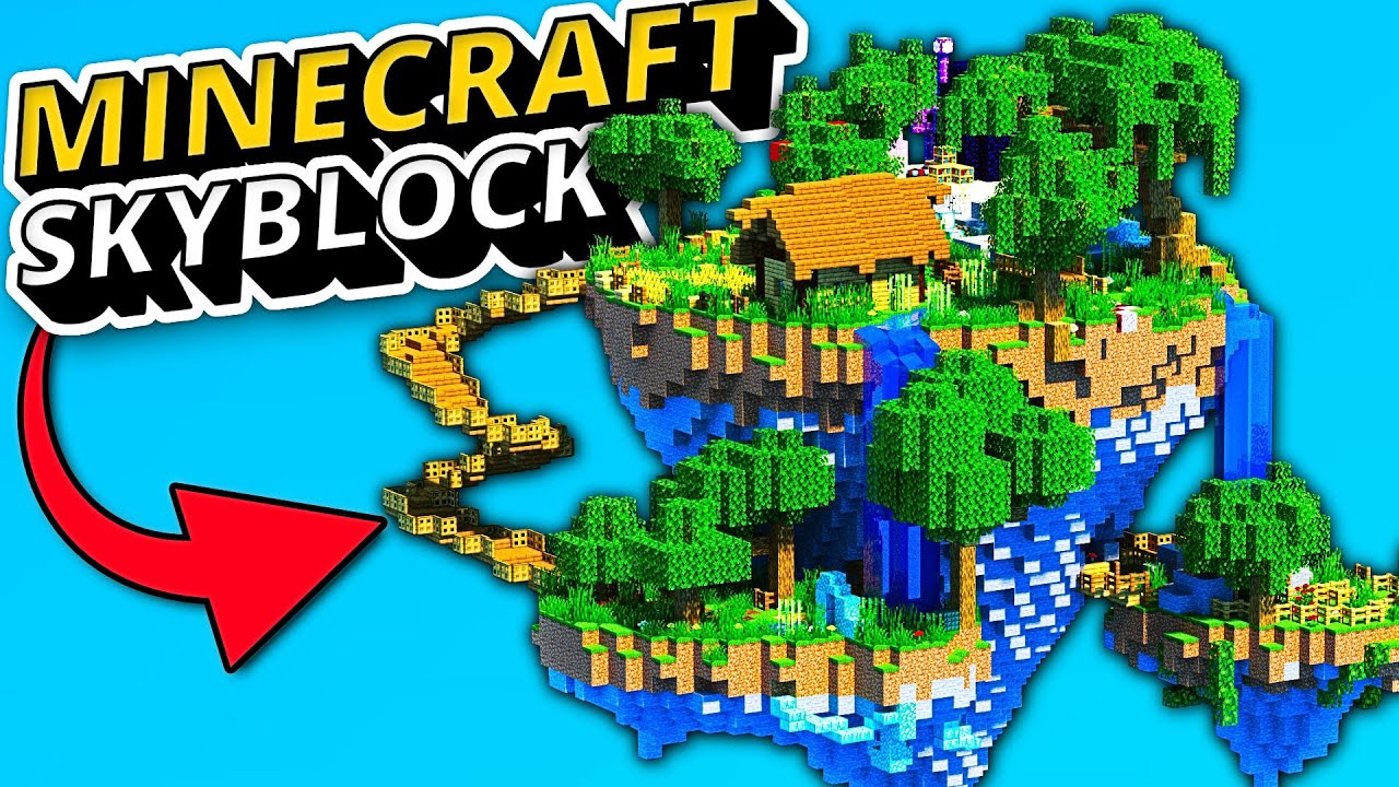 SKYBLOCK Island in Minecraft - #Shorts Timelapse - YouTube