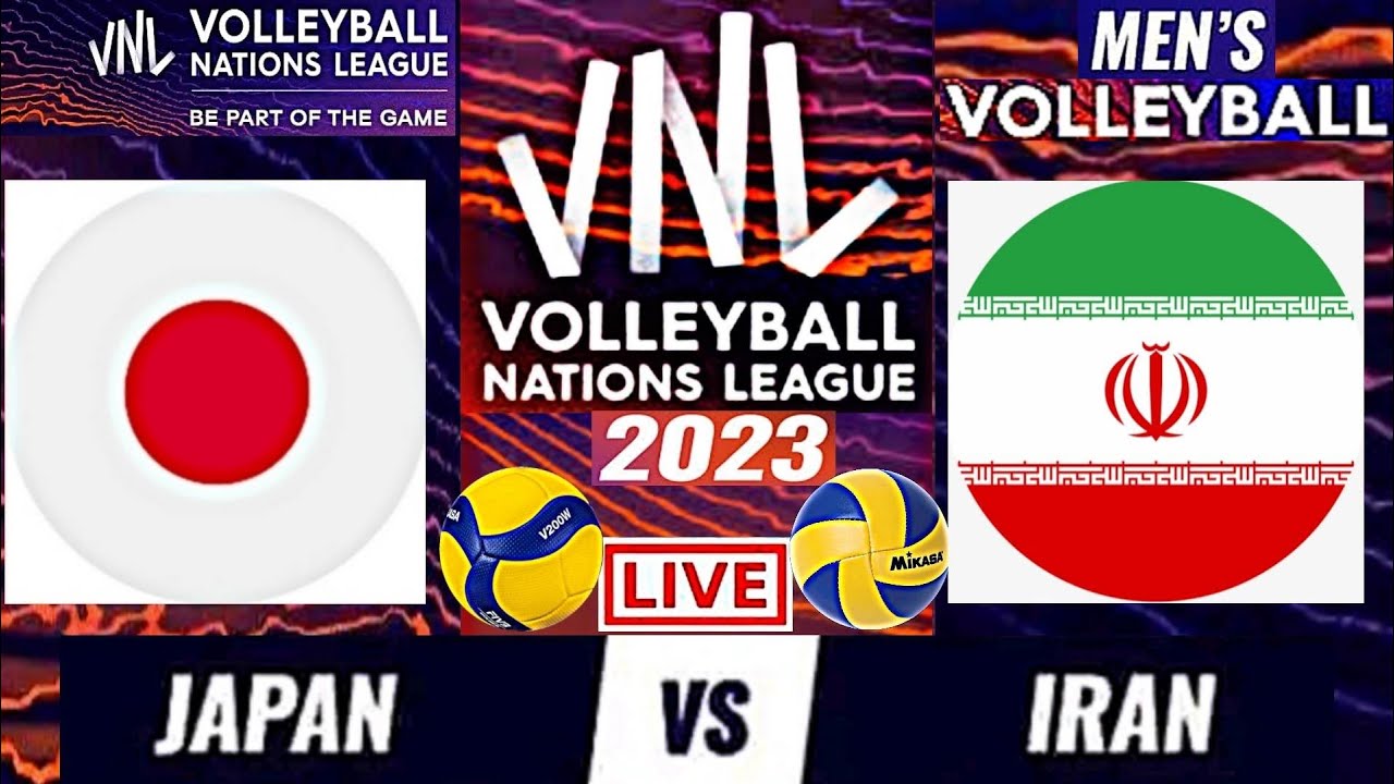 JAPAN vs IRAN Live Score Update Today Match VNL 2023 FIVB VOLLEYBALL