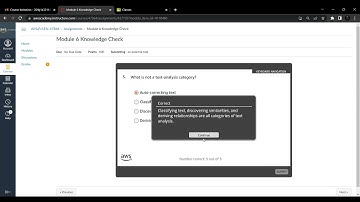 Module 6 Knowledge Check AWS Machine Learning
