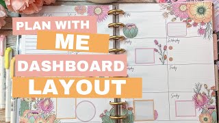 Plan With Me | Dashboard Layout | Classic Happy Planner | Live Love Posh Stickers