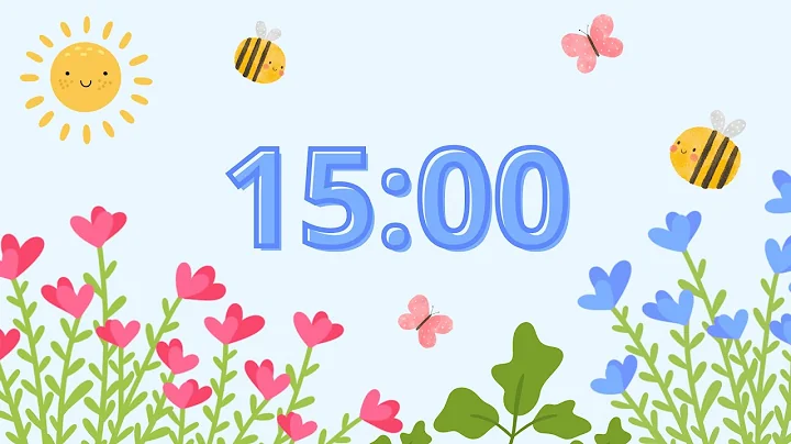 🌱 15 Minute Spring Timer with Bird Sounds & Calm Music 🌷 with alarm for Classroom