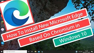 how to install new microsoft edge based on chromium in windows 10