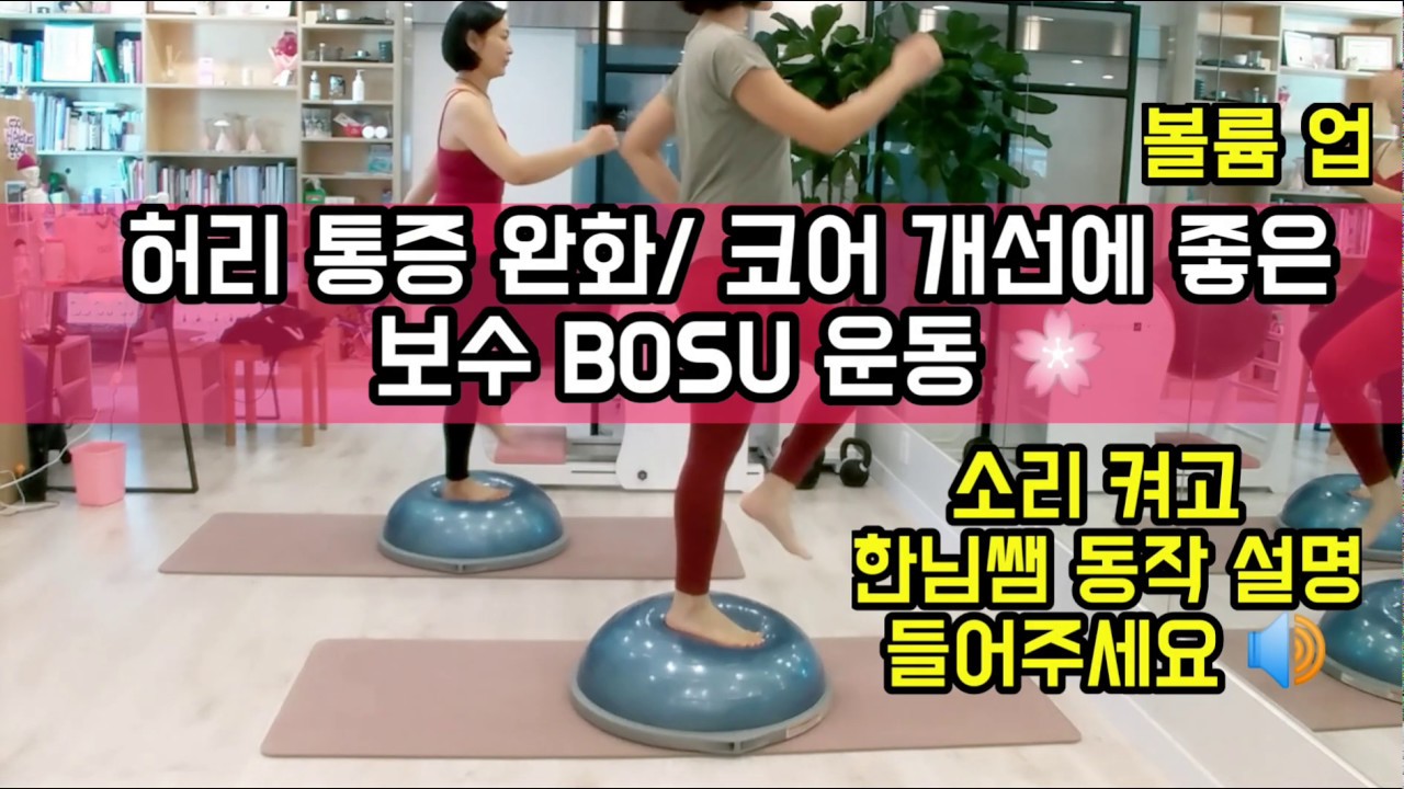 BOSU 뇌를 깨우고, 허리 통증을 줄여줄 보수 시퀀스