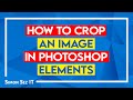 How to Crop a Photo and Images in Photoshop Elements 2022 Using the Crop Tool