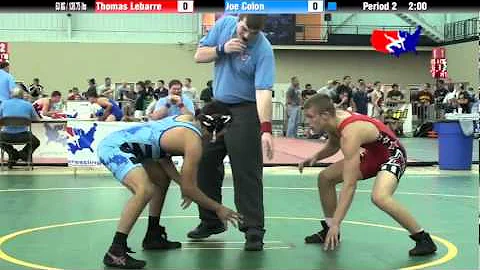 University Natls FS  63 KG / 138.75 lbs: Thomas Lebarre vs. Joe Colon