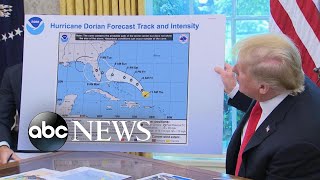 Trump Displays Altered Dorian Forecast Map Abc News