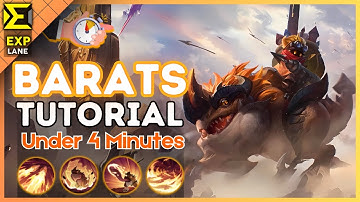 4-Minute Barats Tutorial in EXP Lane || (MLBB S34) 2024