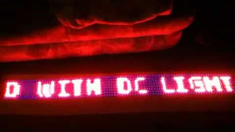 Text scroll on ws2811 led with teensy and pixel controller