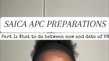 SAICA APC Exam Prep: P1 - What to do between now and the day you receive the PRI