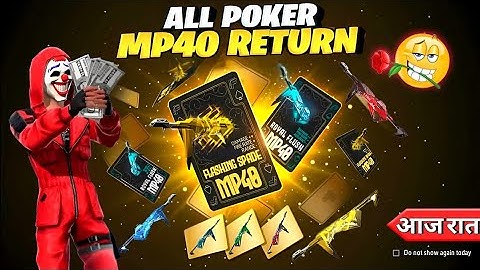 Poker Mp40 Return Confirm Date 🤯🥳 | criminal bundle return | Ff New Event | Ff New Event today