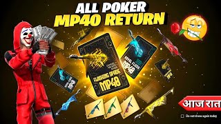 Poker Mp40 Return Confirm Date 🤯🥳 | criminal bundle return | Ff New Event | Ff New Event today