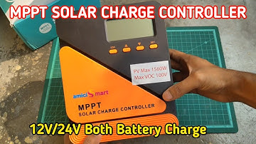 amiciSmart True MPPT Solar Charge Controller, Max 1560W, 12V/24V (60A)