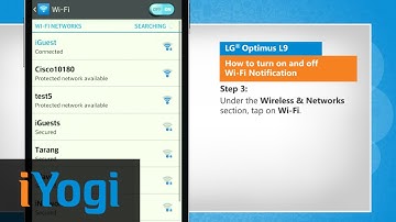How to turn on and off Wi-Fi Notification on LG® Optimus L9