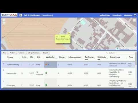 TOptaaS - Tourenplanung und Tourenoptimierung - kurze Einführung