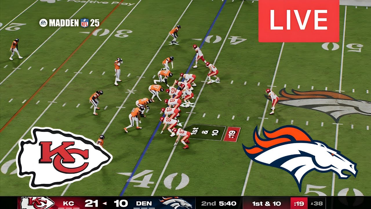 Kansas City Chiefs vs Denver Broncos | NFL Season Match Live Now MADDEN25