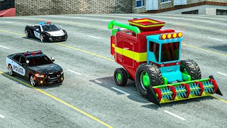 Excavator, Tractor, Fire Trucks \& Police Cars for Kids | Wheel City Heroes (WCH)