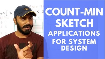 Count min sketch | Efficient algorithm for counting stream of data | system design components