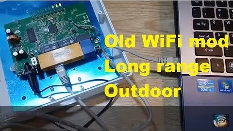 Make long range WiFi station with old router and 16dBi outdoor antenna