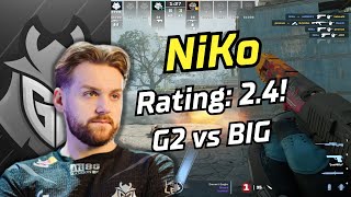 G2 NiKo (26-5) rating: 2.40 (ancient) | EPL S19 | May 7, 2024 #cs2 #demo #g2 #pov