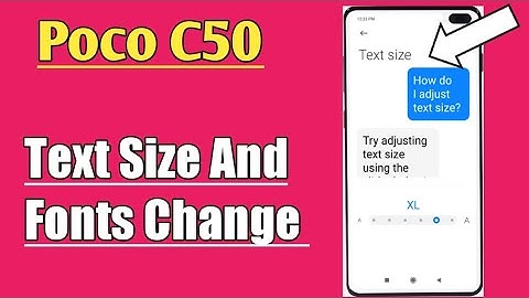 Poco C50 || How To Change System Font And Text Size In Easy Way