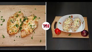 طريقة جديد وسريعة لصدور الدجاج المحشية Chicken breasts