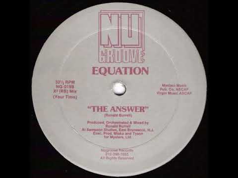 Equation — Equation ‎– The Answer (X³ (RB) Mix) (Your Time)