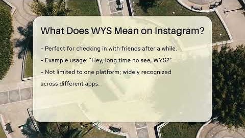 What Does WYS Mean on Instagram? - Everyday-Networking