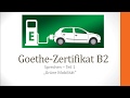 Prüfungsvorbereitung Goethe B2 Sprechen Grüne Mobilität