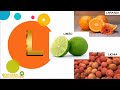 Alfabeto com Frutas - Aprenda Brincando