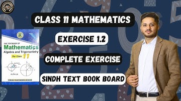 Exercise 1.2 Complete | Class 11  New Mathematics | Sindh Board | Unit 1 - Complex Numbers #Class XI