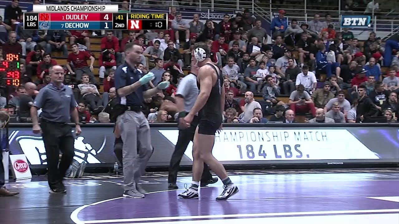 Big Ten Rewind 2017 Wrestling 184 LBs Nebraska s TJ Dudley Vs Old 