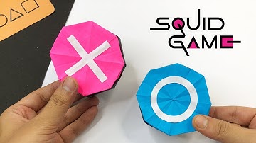 How to Make Squid Game season 3  Paper Button | Easy DIY Paper Craft Tutorial (Step by Step)