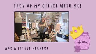 Tidy up my office with me (and a little helper!)