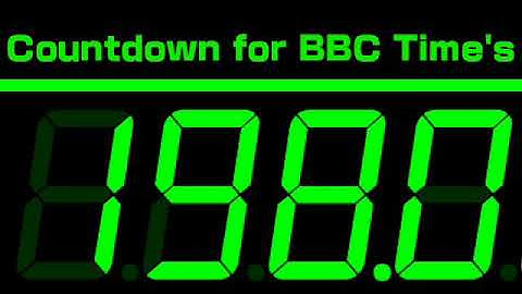 200 Seconds (03:20 Minutes) Countdown (Digital Stopwatch Version , Remix BBC Countdown)