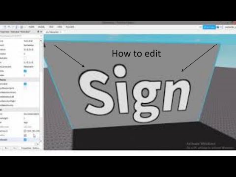 How To Edit Signs In Roblox Studio 2020 Easy Youtube - how to make signs in roblox studio 2020