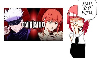 chainsaw man react to gojo vs makima