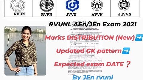 New update on marks distribution |Rvunl Aen/Jen exam2021| expected exam date | official notification