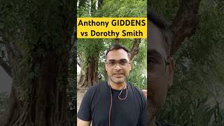 Anthony GIDDENS vs Dorothy Smith | UGC NET Sociology By Manoj Sir #ugcnet #short #shortvideo #ugc