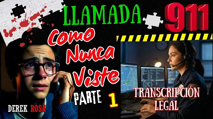 LLAMADA AL 911 COMO NUNCA LA HABIAS VISTO-CASO DEREK ROSA