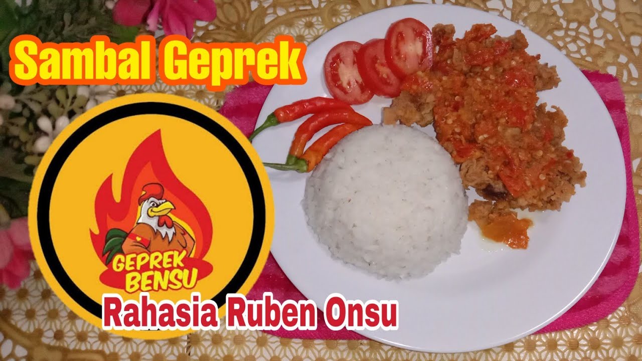 Sambal Geprek Sambal Bawang Resep Ayam Geprek Bensu Sambal Geprek Bensu Youtube